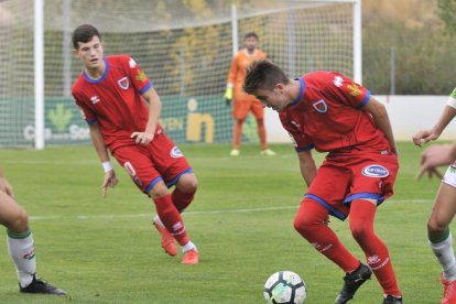 El Numancia juvenil, en un encuentro de este curso.-VALENTÍN GUISANDE