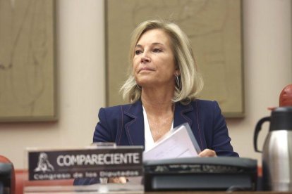 María Dolores Dancausa Treviño, consejera delegada de Bankinter, durante una comparecencia en el Congreso.-DAVID CASTRO