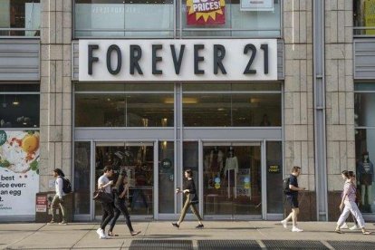 Una tienda de Forever 21 en Manhattan, Nueva York.-AFP