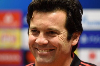 Santiago Solari, entrenador del Real Madrid.-AFP