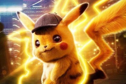 Imagen promocional de la película Detective Pikachu.-