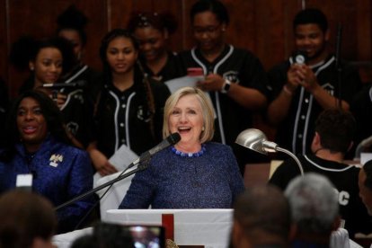 Hillary Clinton durante un evento de derechos humanos.-REUTERS