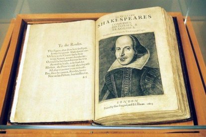 Primer Folio que recoge obras de William Shakespeare.-AP / JEFF BARNARD (AP)