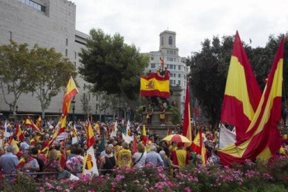 Mnifestación del 2018 con motivo del 12 de octubre.-ALBERT BERTRAN