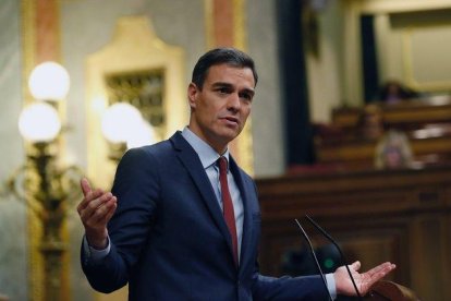 Pedro Sánchez en el Congreso en una imagen de archivo. HDS