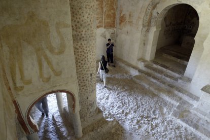 JOYA.  La ermita de San Baudelio de Berlanga es considerada como una de las joyas del  arte mozárabe en territorio de la Península Ibérica, sobre todo por su decoración. LUIS ÁNGEL TEJEDOR.