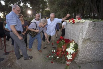 Homenaje a Federico García Lorca en el 79 aniversario de su muerte en Alfacar (Granada).-Foto: EFE