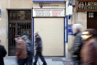 El sorteo del Niño sobrevoló ayer Soria, donde no cayó ninguno de los grandes premios. / ÁLVARO MARTÍNEZ-