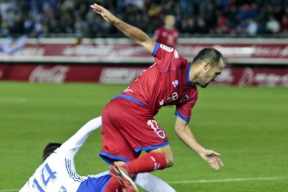 Unai Medina y el Numancia se emplazaban para negociar a la finalización de la temporada.-Mario Tejedor