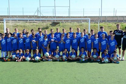 El Campus del Numancia comenzaba el pasado domingo y finalizará el sábado con la participación de medio centenar de niños.-Álvaro Martínez