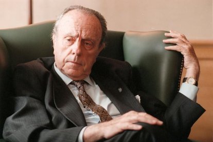 Manuel Fraga, durante una entrevista con EL PERIÓDICO en abril de 1997, en Barcelona.-/ DANNY CAMINAL