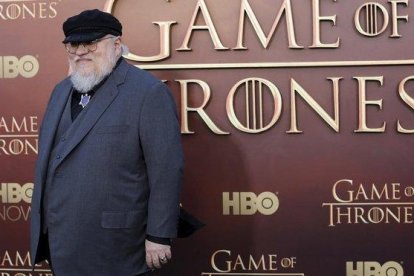 George RR Martin, en la presentación de la serie Juego de tronos, en San Francisco.-ROBERT GALBRAITH (REUTERS)