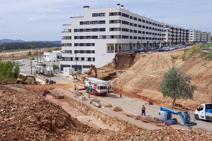 Trabajos de construcción en la Ronda del Duero en una imagen de archivo. MARIO TEJEDOR