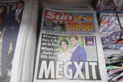 Portada del ’The Sun’ de este jueves.-