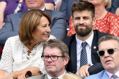 Gerard Piqué, en el royal box de Wimbledon el pasado mes de julio.-KARWAI TANG