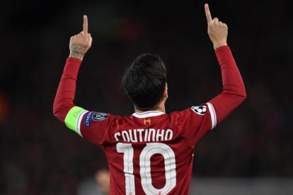 Coutinho, en un partido con el Liverpool.-/ PAUL ELLIS