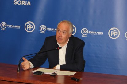 El portavoz de Grupo Municipal Popular, Javier Muñoz Remacha. HDS
