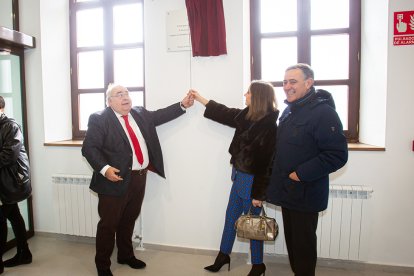 Momento de la inauguración de los Juzgados de El Burgo de Osma. MARIO TEJEDOR