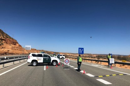 La Guardia Civil realiza un control en Soria durante el segundo estado de alarma. HDS