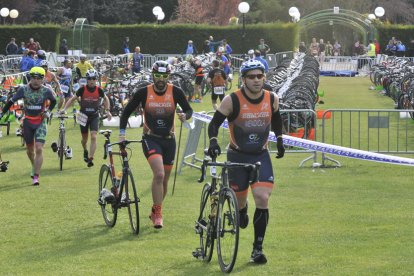 Prueba de duatlon celebrada en la capital.-V. GUISANDE