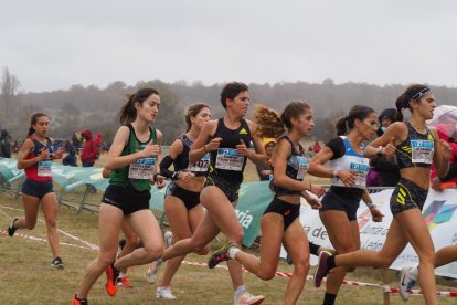 Marta Pérez en plena carrera en Valonsadero. HDS