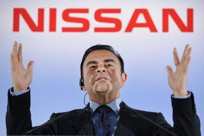 Ghosn está acusado en Japón de ocultar presuntamente a las autoridades remuneraciones pactadas con Nissan.-AFP