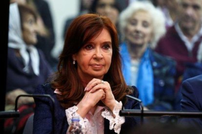 Cristina Fernández durante el juicio en su contra en Argentina.-REUTERS