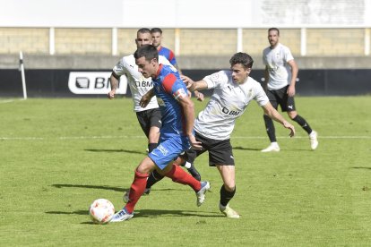 Nacho Sánchez en un partido de este curso con el Real Unión, rival del Numancia el domingo. Twitter Real Unión