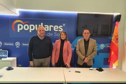 Pedro Heras, Rocío Lucas y Benito Serrano. HDS