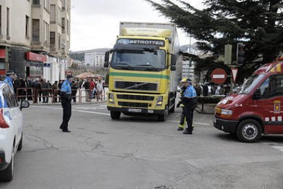 Accidente en el paseo del Espolón. / A. M.-