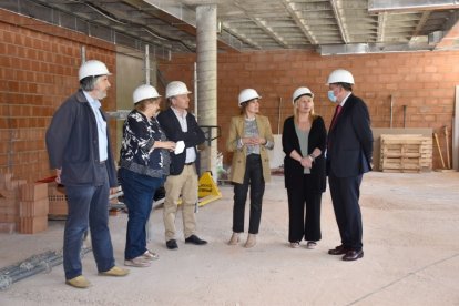 Visita reciente a las obras del colegio Infantes de Lara. HDS