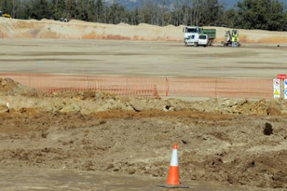 Obras de la macrocárcel en el entorno de La Laguna. / VALENTÍN GUISANDE-