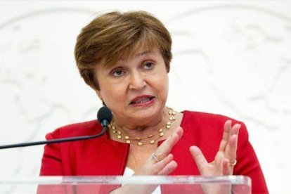 Kristalina Georgieva, la directora gerente del Fondo Monetario Internacional.-EFE