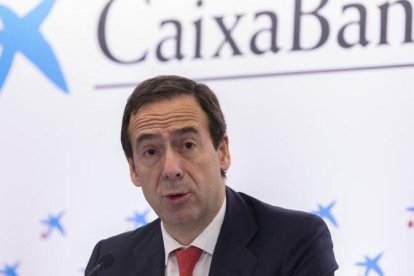 El consejero delegado de CaixaBank, Gonzalo Gortázar, en una imagen de archivo.-MIGUEL LORENZO