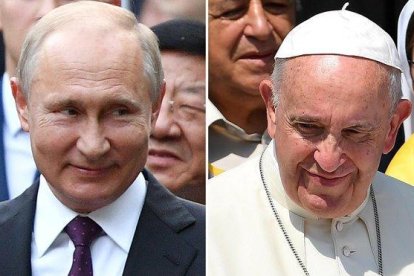 Putin y el papa Francisco.-EFE