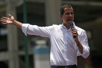 Juan Guaidó, presidente interino de Venezuela.-AFP