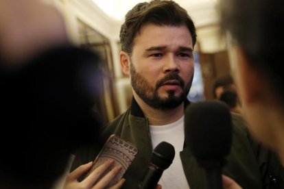 El diputado de ERC en el Congreso Gabriel Rufián.-JOSE LUIS ROCA