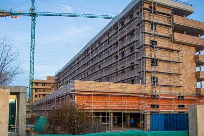 Edificio Domus en construcción en Los Pajaritos. MARIO TEJEDOR