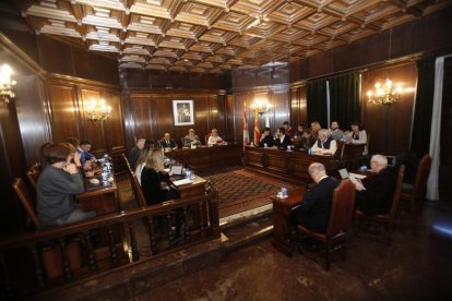 Un momento del pleno de ayer.-Mario Tejedor
