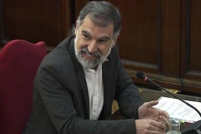 Jordi Cuixart, declarando en el Tribunal Supremo.-EFE / TRIBUNAL SUPREMO