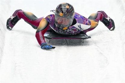 Ander Mirambell, ayer, en su primera manga.-AFP / LEON NEAL