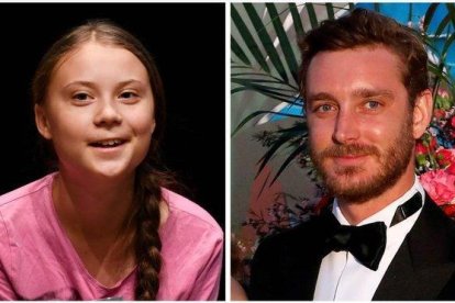 Greta Thunberg y Pierre Casirahi.-