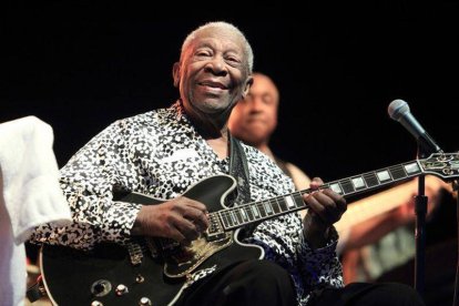 Actuación de B.B. King, en el Frampton's Guitar Circus, en agosto del 2013.-Foto: AP