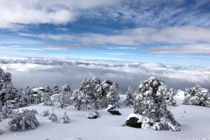 La nieve ha dejado bellas estampas en las cumbres.-AGUSTÍN SANDOVAL