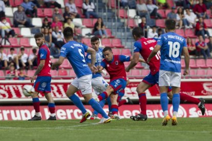 Imagen del partido Numancia-Lleida del miércoles. HDS