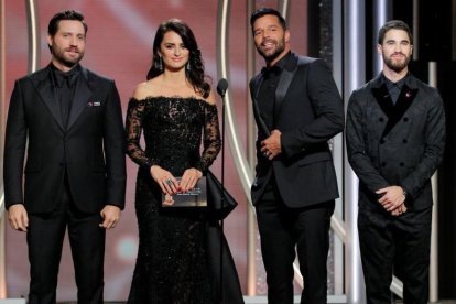 En la imagen Edgar Ramírez, Penélope Cruz, Ricky Martin y Darren Criss.-REUTERS