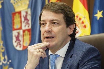 El presidente de la Junta de Castilla y León, Alfonso Fernández Mañueco. JUAN MIGUEL LOSTAU