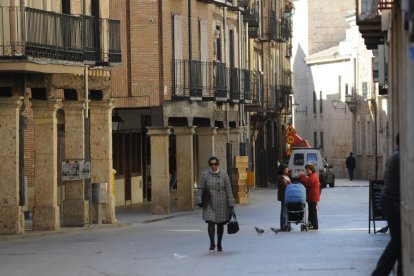 Calle Mayor de El Burgo de Osma, donde está la Administración de Lotería.