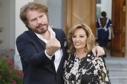 María Teresa Campos y Edmundo Arrocef, en el 2016.-