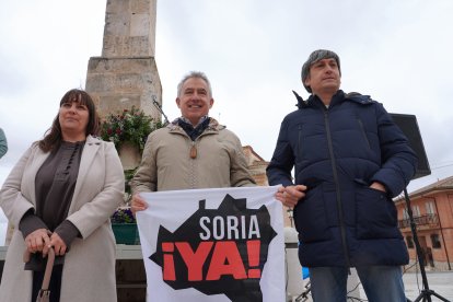 Los tres procuradores de Soria Ya en Villalar. ICAL